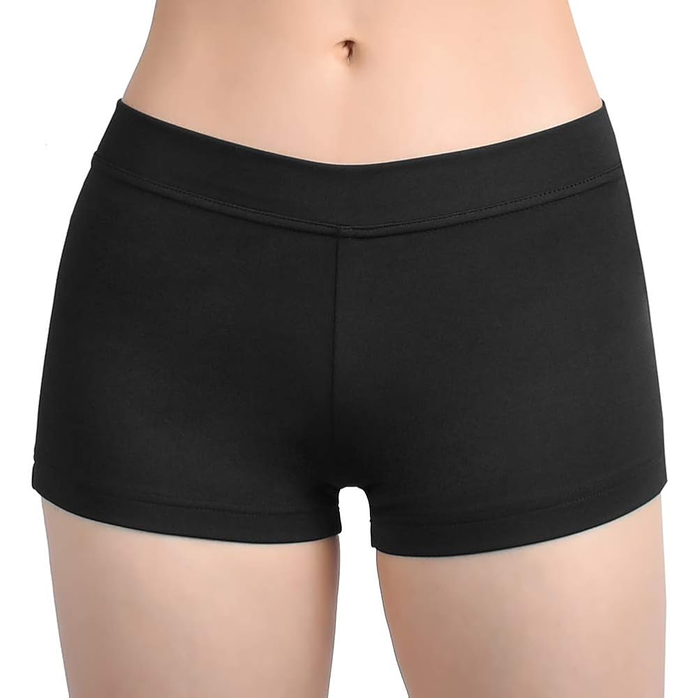 SUPRNOWA Low Rise Boy Cut Shorts for Women Athletic Spandex